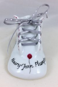 Celebrate Life 18 hand painted & personalized porcelain baby shoe