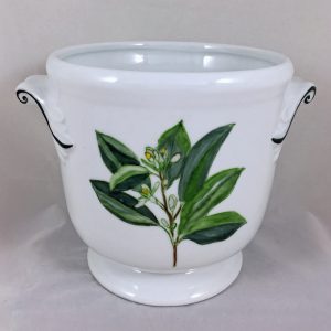 Celebrate Life 18 hand painted & personalized porcelain cachepot