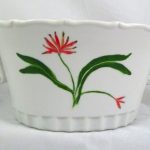 Celebrate Life 18 hand painted & personalized porcelain cachepot