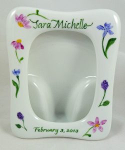 Hand Painted Personalized porcelain Picture frame