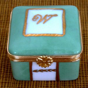 hand painted personalized porcelain birthday box