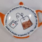 Celebrate Life 18 hand painted & personalized porcelain tray