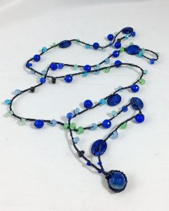 Celebrate Life 18 hand woven custom necklaces and wrap bracelets with semi precious stone beads, with spiritual meaning, personalized and based on gematria and numerology